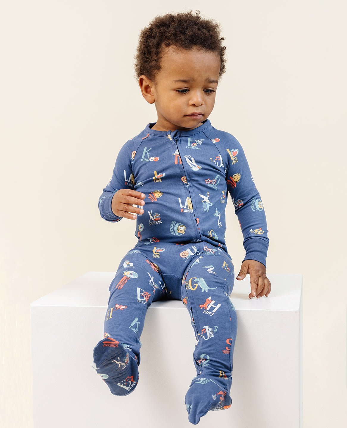 ultimate-zip-footie-in-good-vibes-abc-navy 2