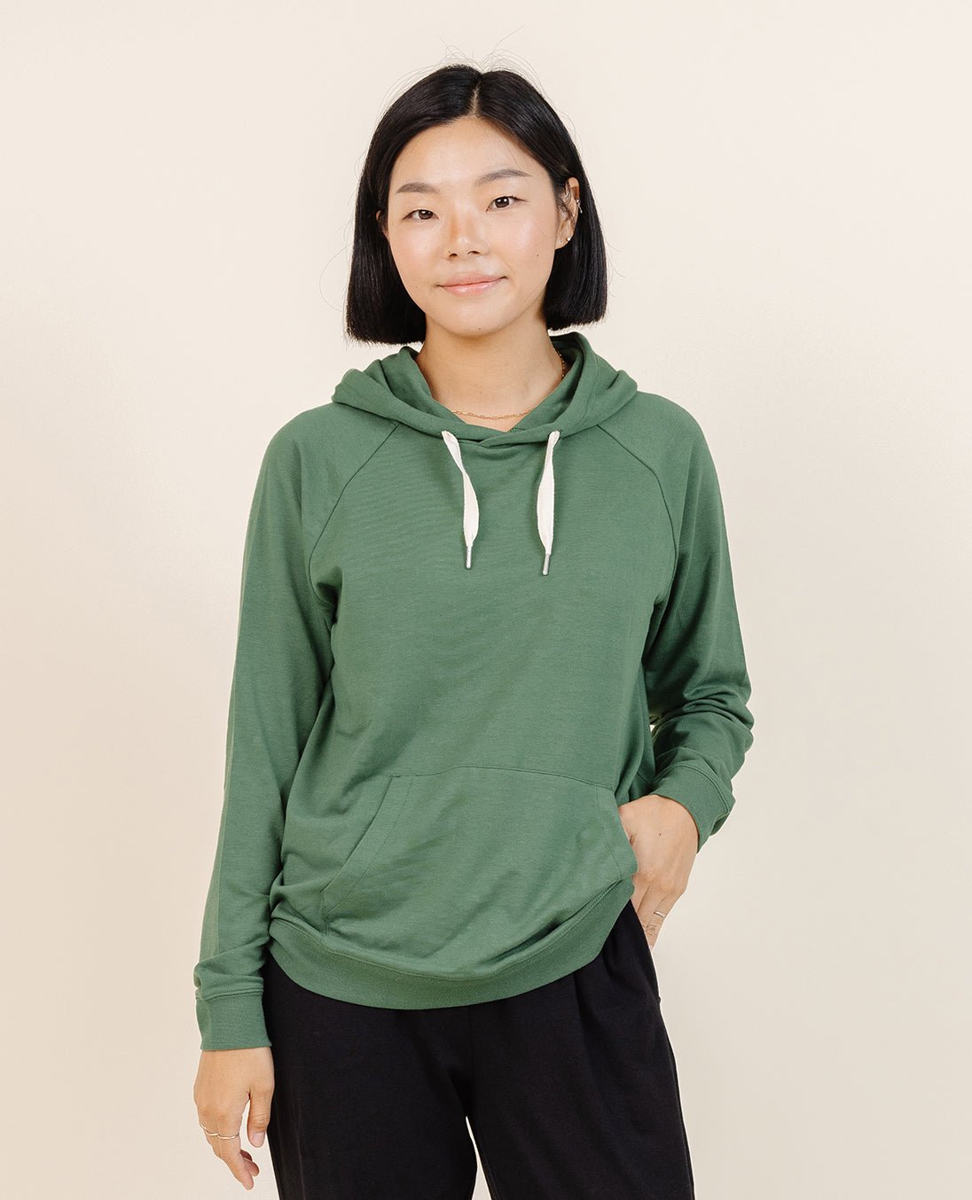 women-s-coziest-hoodie-in-moss 1