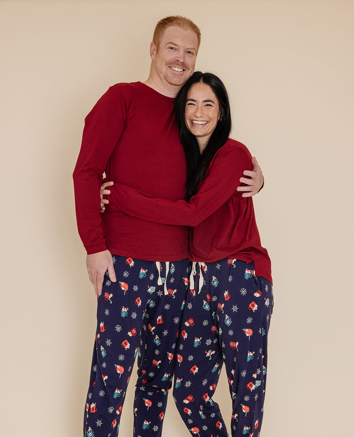 Lark | Holiday Adult Unisex Pajama Set in Cozy Cocoa