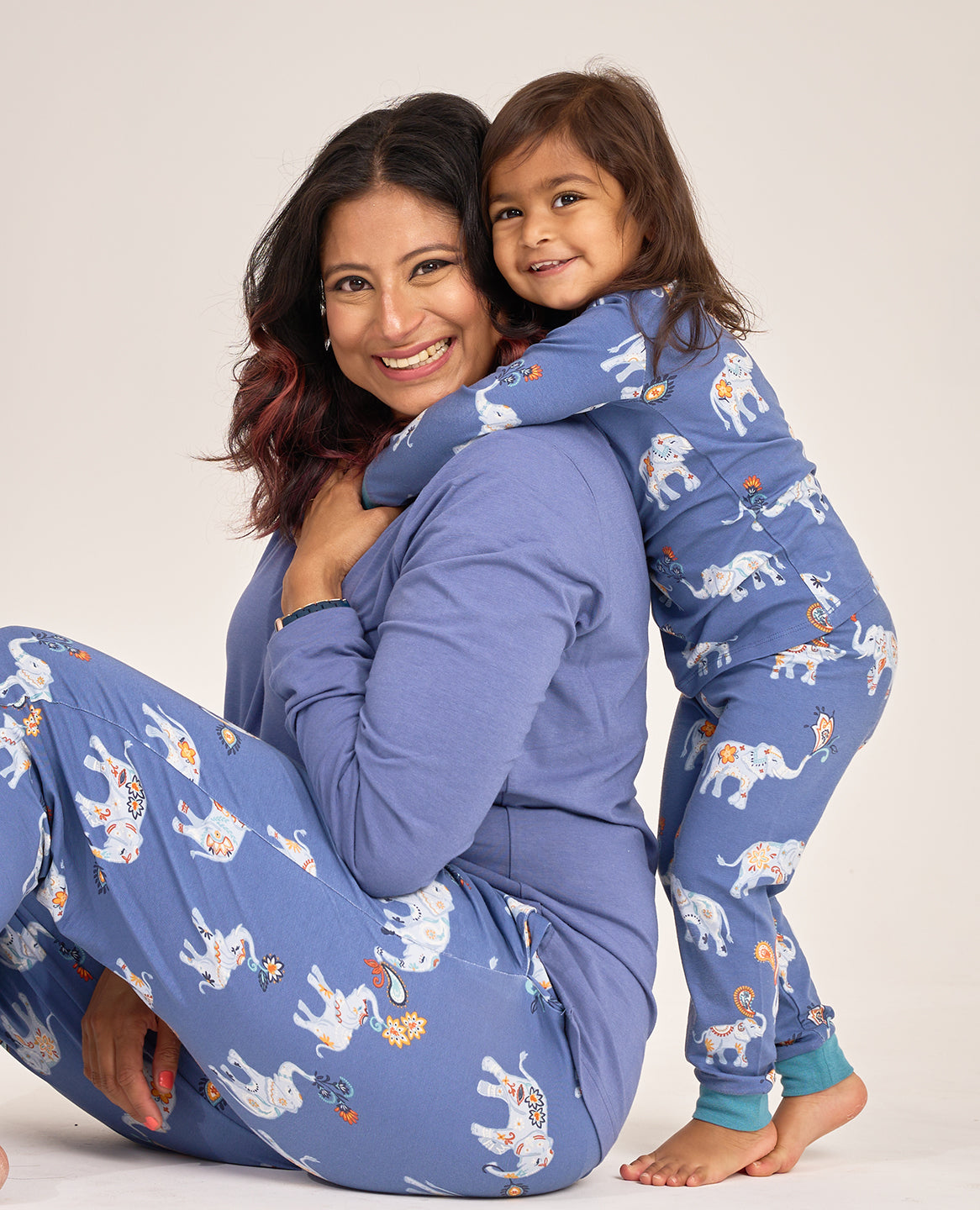 Diwali Adult Unisex Pajama Set in Royal March Sapphire